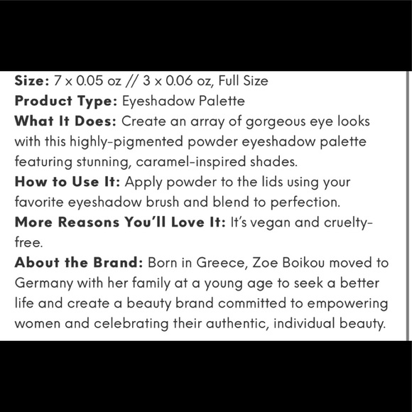 Zoeva Caramel Melange Eyeshadow Palette - Picture 2 of 10
